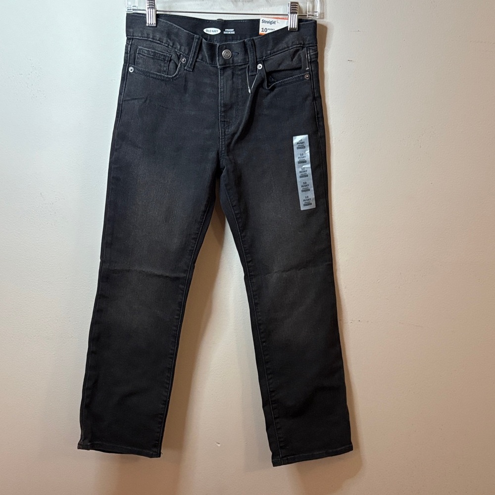 Old Navy boys Straight husky Black Jeans